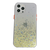 iPhone XR hoesje - Backcover - Camerabescherming - Glitter - TPU - Geel