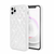 iPhone 12 Pro hoesje - Backcover - Luxe - Diamantpatroon - TPU - Wit