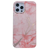 iPhone 12 Pro Max hoesje - Backcover - Softcase - Marmer - TPU - Roze