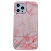 iPhone 13 Pro hoesje - Backcover - Softcase - Marmer - TPU - Roze