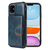 iPhone 7 hoesje - Backcover - Pasjeshouder - Portemonnee - Kunstleer - Blauw