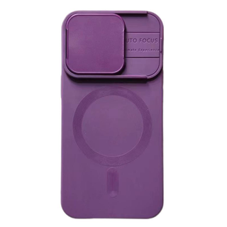 JVS Products iPhone 14 hoesje - Backcover - Geschikt voor MagSafe - Camerabescherming - TPU - Paars