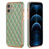 iPhone 11 hoesje - Backcover - Ruitpatroon - Siliconen - Lichtgroen