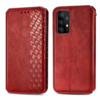 Samsung Galaxy A41 hoesje - Bookcase - Pasjeshouder - Portemonnee - Diamantpatroon - Kunstleer - Rood