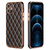 iPhone 8 hoesje - Backcover - Ruitpatroon - Siliconen - Zwart