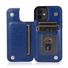 iPhone X hoesje - Backcover - Pasjeshouder - Portemonnee - Kunstleer - Blauw