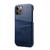 iPhone 11 hoesje - Backcover - Pasjeshouder - Portemonnee - Kunstleer - Donkerblauw