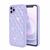 iPhone 11 Pro Max hoesje - Backcover - Luxe - Diamantpatroon - TPU - Paars