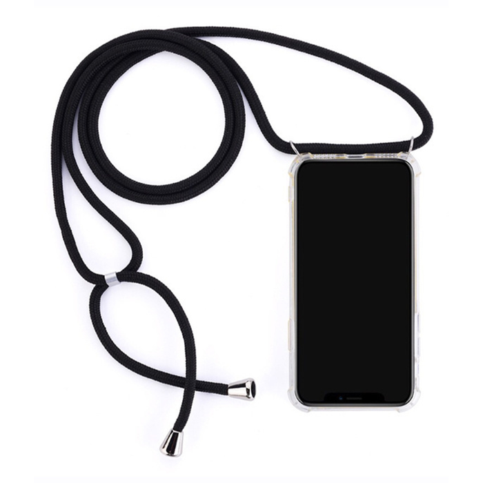 JVS Products iPhone 14 Pro hoesje - Backcover - Flexibel - Koord - TPU - Transparant