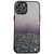 iPhone 14 hoesje - Backcover - Camerabescherming - Glitter - TPU - Zwart