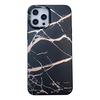 iPhone 8 hoesje - Backcover - Softcase - Marmer - TPU - Zwart