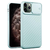 iPhone 12 Pro Max hoesje - Backcover - Camerabescherming - TPU - Lichtblauw