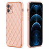 iPhone XS Max hoesje - Backcover - Ruitpatroon - Siliconen - Roze