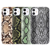 iPhone X hoesje - Backcover - Slangenprint - TPU - Bruin