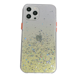 JVS Products iPhone 14 hoesje - Backcover - Camerabescherming - Glitter - TPU - Geel