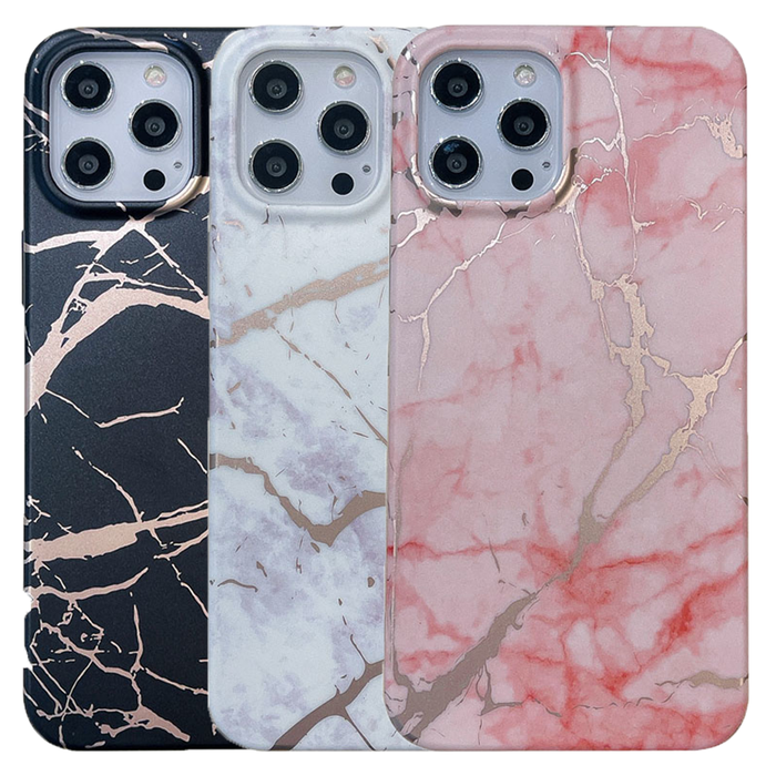 JVS Products Samsung Galaxy S21 Ultra hoesje - Backcover - Softcase - Marmer - TPU - Zwart