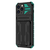 Samsung Galaxy Note 20 hoesje - Backcover - Rugged Armor - Kickstand - Extra valbescherming - TPU - Zwart/Groen