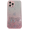 Samsung Galaxy S21 hoesje - Backcover - Camerabescherming - Glitter - TPU - Roze