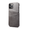 iPhone 11 Pro hoesje - Backcover - Pasjeshouder - Portemonnee - Kunstleer - Grijs
