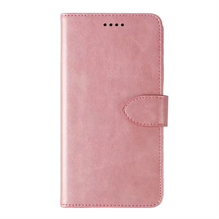 JVS Products OPPO A16S hoesje - Bookcase - Pasjeshouder - Portemonnee - Kunstleer - Roze