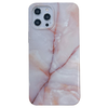 iPhone 12 hoesje - Backcover - Softcase - Marmer - Marmerprint - TPU - Beige/Wit