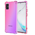 Samsung Galaxy A52 hoesje - Backcover - Extra dun - Transparant - Tweekleurig - TPU - Roze/Paars