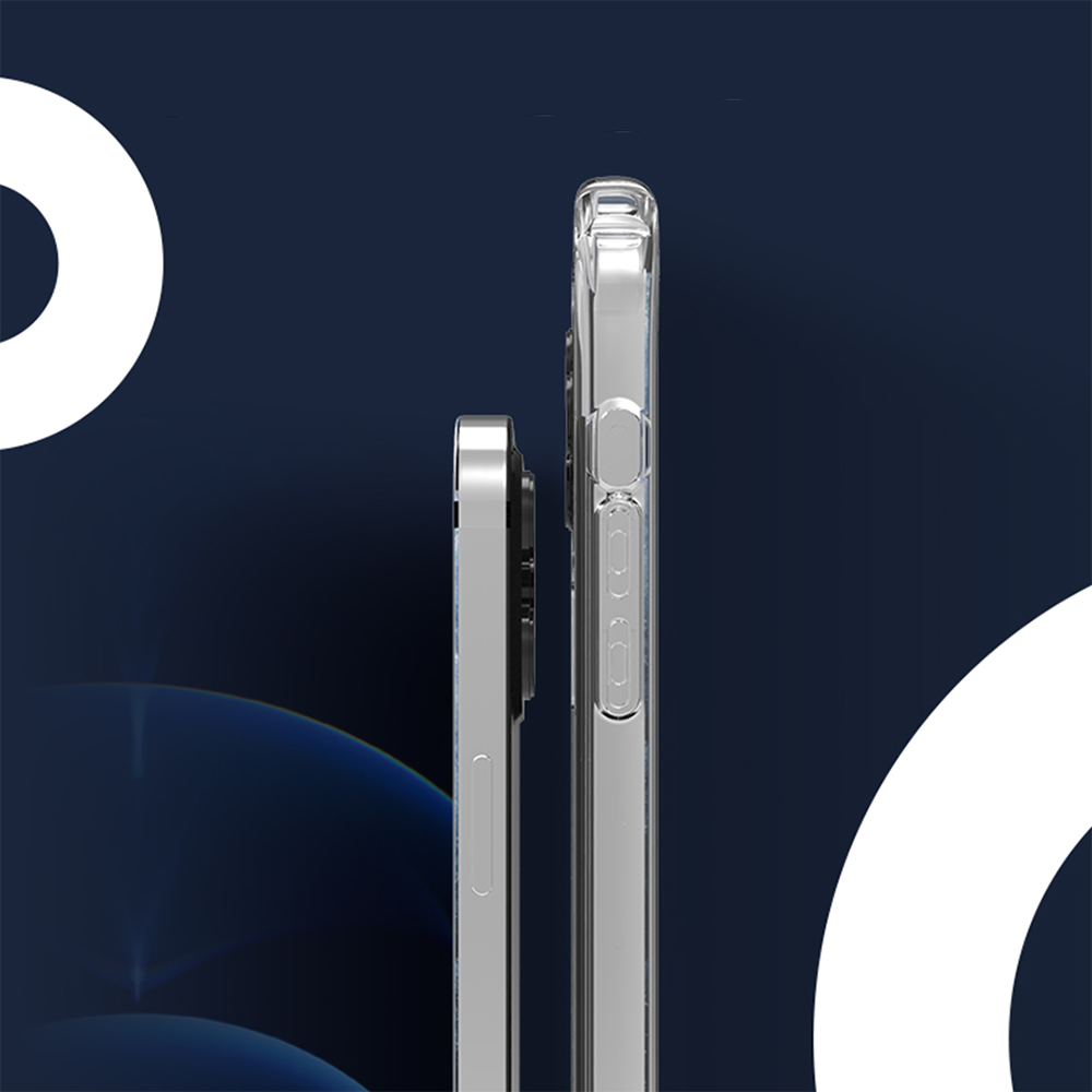 JVS Products iPhone 12 hoesje - Backcover - Geschikt voor MagSafe - Extra dun - TPU - Transparant