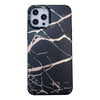 iPhone 11 Pro Max hoesje - Backcover - Softcase - Marmer - TPU - Zwart