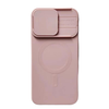 iPhone 14 Plus hoesje - Backcover - Geschikt voor MagSafe - Camerabescherming - TPU - Roze