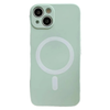 iPhone 14 Plus hoesje - Backcover - Geschikt voor MagSafe - TPU - Mintgroen