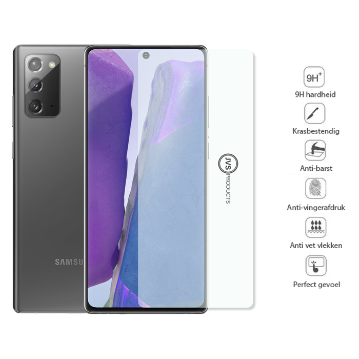JVS Products Screenprotector geschikt voor Samsung Galaxy Note 20 - Tempered Glass - Beschermglas - Glas - Transparant