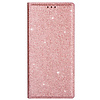 Samsung Galaxy A53 hoesje - Bookcase - Pasjeshouder - Portemonnee - Glitter - TPU - Rose Goud