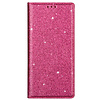 iPhone 14 Plus hoesje - Bookcase - Pasjeshouder - Portemonnee - Glitter - TPU - Roze