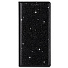 iPhone 14 Pro hoesje - Bookcase - Pasjeshouder - Portemonnee - Glitter - TPU - Zwart