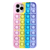 iPhone 12 Pro Max hoesje - Backcover - Pop it - Siliconen - Geel