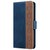 iPhone 12 hoesje - Bookcase - Pasjeshouder - Portemonnee - Patroon - Kunstleer - Donkerblauw/Bruin