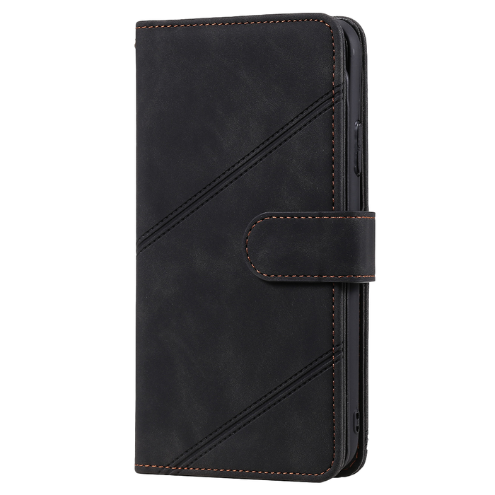 JVS Products iPhone 15 Pro hoesje -  Bookcase -  Koord -  Pasjeshouder -  Portemonnee -  Kunstleer -  Zwart