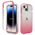 iPhone 15 hoesje -  Full body -  2 delig -  Shockproof -  Siliconen -  TPU -  Roze
