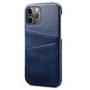 iPhone 15 Pro Max hoesje -  Backcover -  Pasjeshouder -  Portemonnee -  Kunstleer -  Donkerblauw