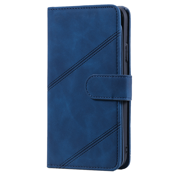 JVS Products iPhone 15 Pro hoesje -  Bookcase -  Koord -  Pasjeshouder -  Portemonnee -  Kunstleer -  Blauw