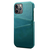 iPhone 15 Plus hoesje -  Backcover -  Pasjeshouder -  Portemonnee -  Kunstleer -  Turquoise