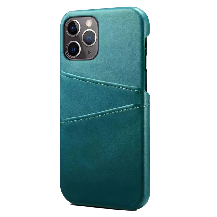 JVS Products iPhone 15 hoesje -  Backcover -  Pasjeshouder -  Portemonnee -  Kunstleer -  Turquoise