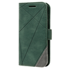 iPhone 15 Plus hoesje -  Bookcase -  Pasjeshouder -  Portemonnee -  Patroon -  Kunstleer -  Groen