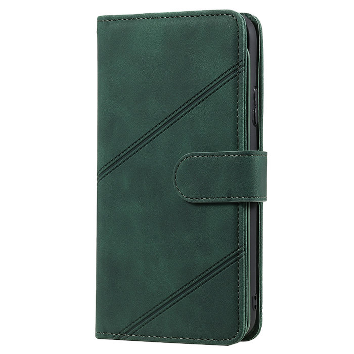 JVS Products iPhone 15 hoesje -  Bookcase -  Koord -  Pasjeshouder -  Portemonnee -  Kunstleer -  Groen