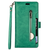 iPhone 15 Pro Max hoesje -  Bookcase -  Koord -  Pasjeshouder -  Portemonnee -  Rits -  Kunstleer -  Turquoise