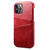 iPhone 15 Pro Max hoesje -  Backcover -  Pasjeshouder -  Portemonnee -  Kunstleer -  Rood