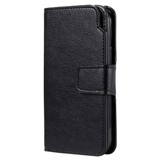 JVS Products iPhone 15 Pro hoesje - Bookcase - Pasjeshouder - Portemonnee - Luxe - Kunstleer - Zwart