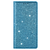 iPhone 15 Plus hoesje -  Bookcase -  Pasjeshouder -  Portemonnee -  Glitter -  TPU -  Blauw