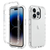 iPhone 15 Pro hoesje -  Full body -  2 delig -  Shockproof -  Siliconen -  TPU -  Transparant