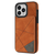 iPhone 15 Pro hoesje -  Backcover -  Pasjeshouder -  Portemonnee -  Camerabescherming -  Stijlvol patroon -  TPU -  Oranje